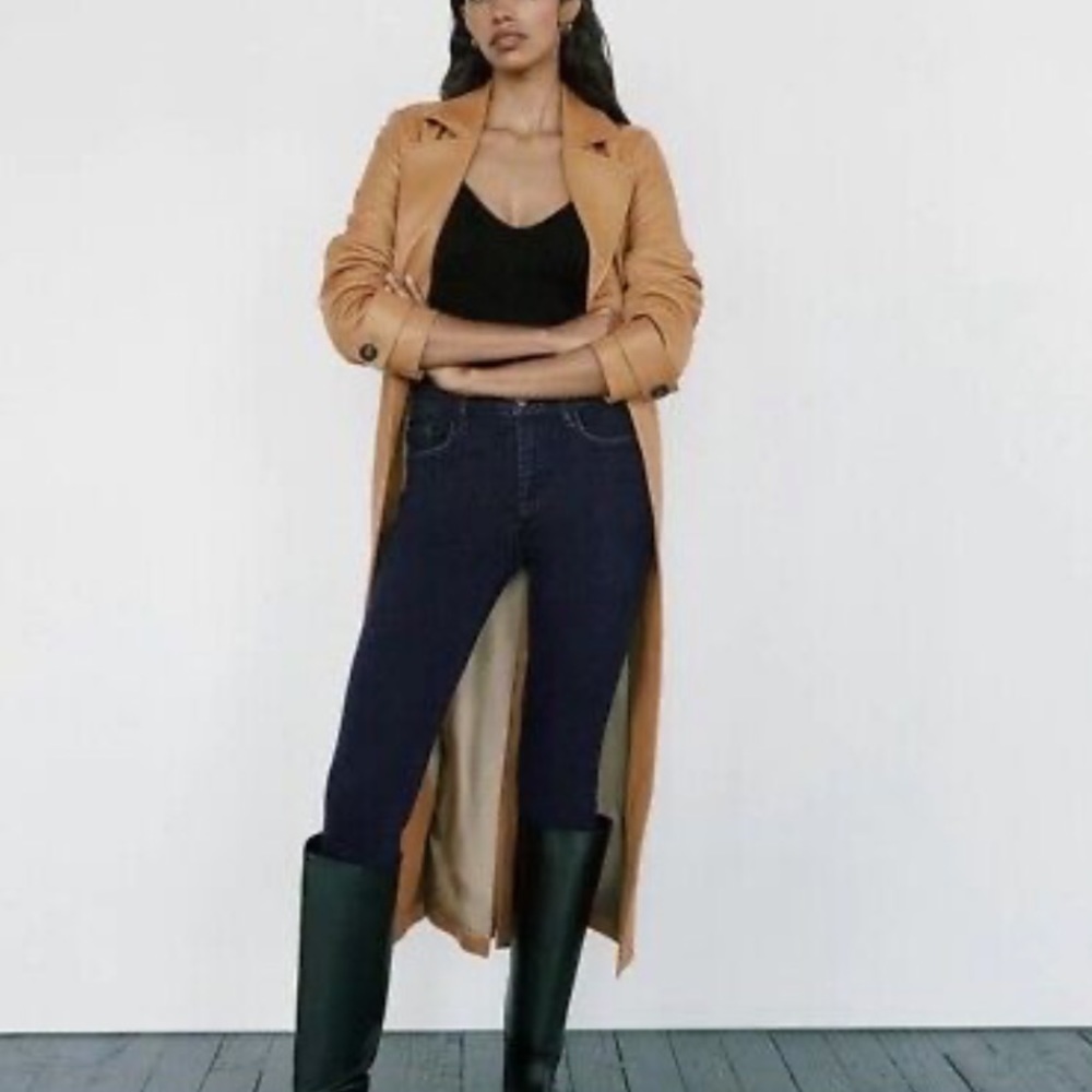 FRAME Le One Skinny Keller wash High Rise Dark Wash
